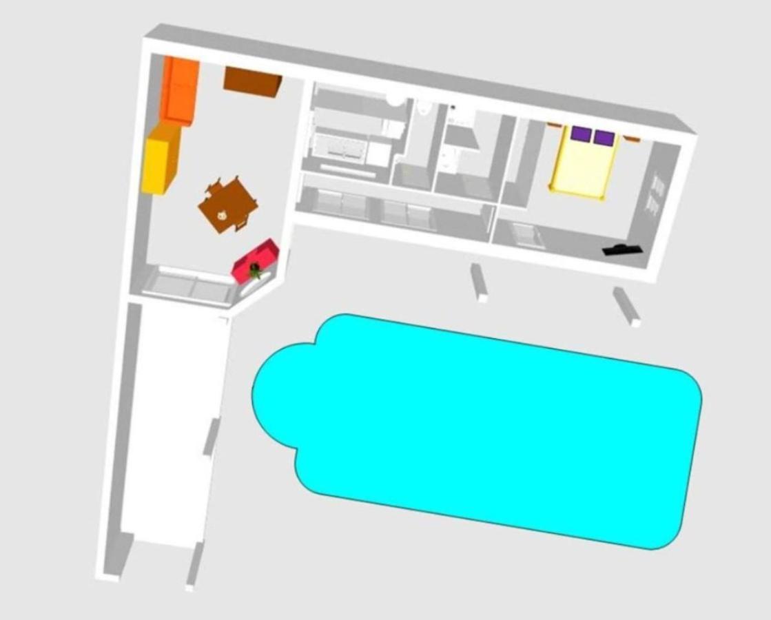 A la Topaze, Gite avec piscine privée chauffée pour 2 ou 3 Le May-sur-Evre Esterno foto